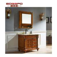 GSP14-004 Modern Solid Wood Bathroom Cabinet bathroom furniture