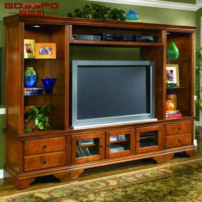 Malaysia TV Cabinet Design With Showcase Rosewood Furniture TV Cabinet