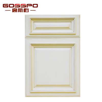 American Classical White Shaker Door Style Design Carved wood Kitchen Cabinet doors