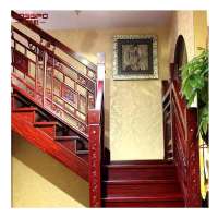 Interior Straight Tread Luxury Wood Staircase